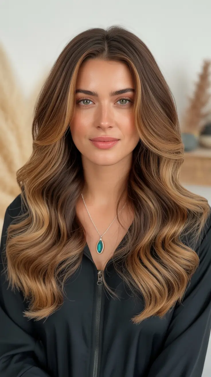 new spring mid length haircut 2026 Soft Mid Length Waves With Face Framing Layers