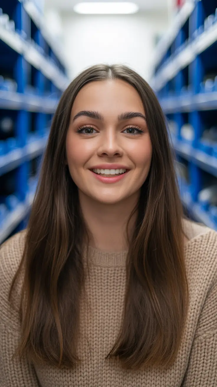 new spring mid length haircut 2026 Effortless Mid Length Straight With Natural Ease