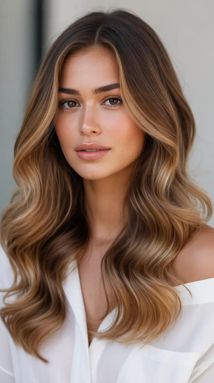new spring mid length haircut 2026 Balanced Mid Length Waves With Natural Dimension