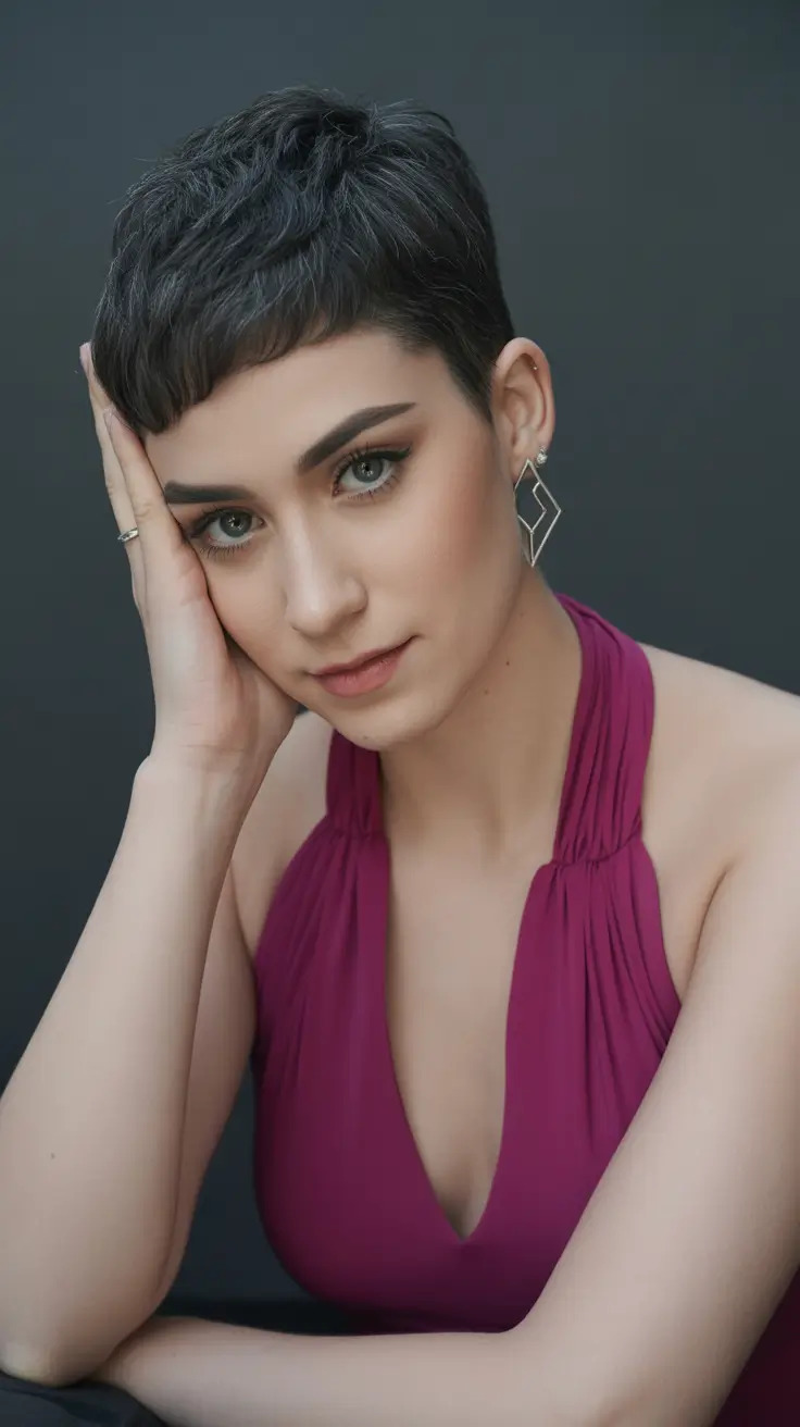 new spring short hairstyles 2026 Textured Ultra Short Crop