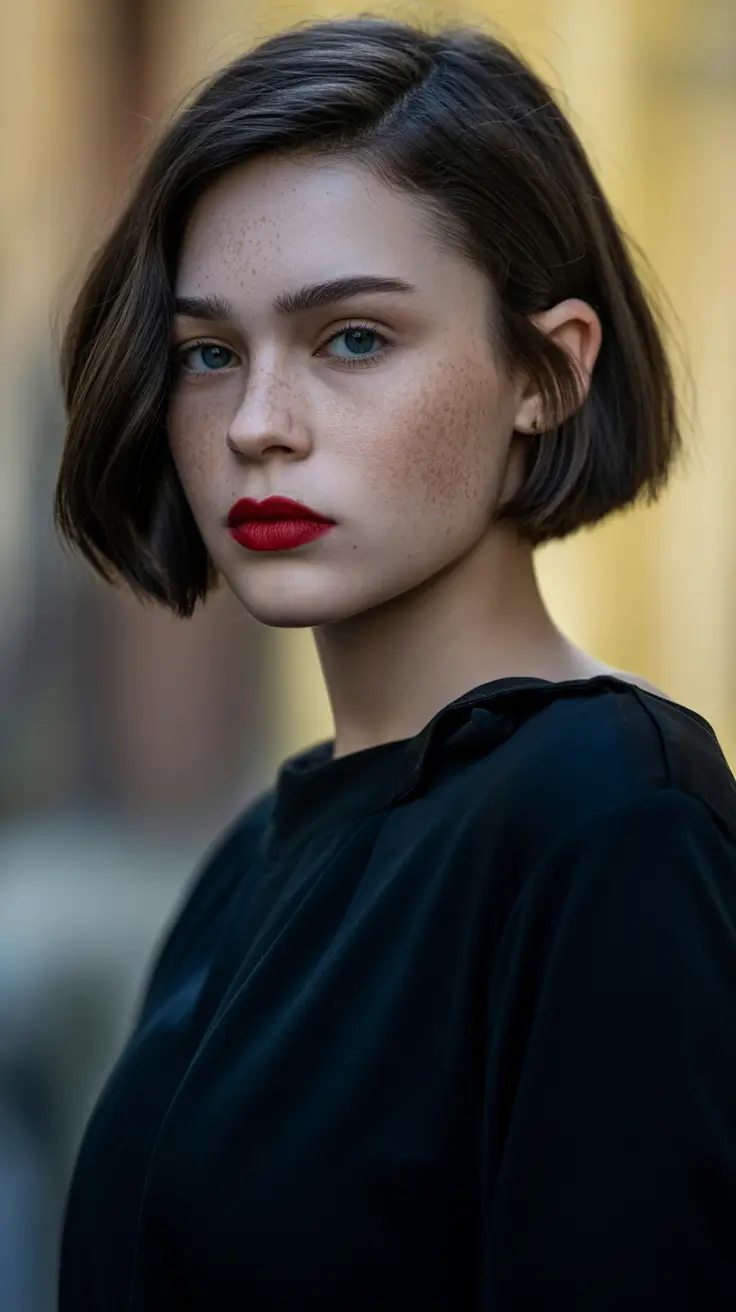 new spring short hairstyles 2026 Sharp Jawline Micro Bob