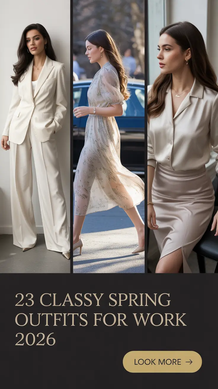 Classy Spring Outfits for Work 2026: Fresh, Chic & Easy Looks for Modern Women