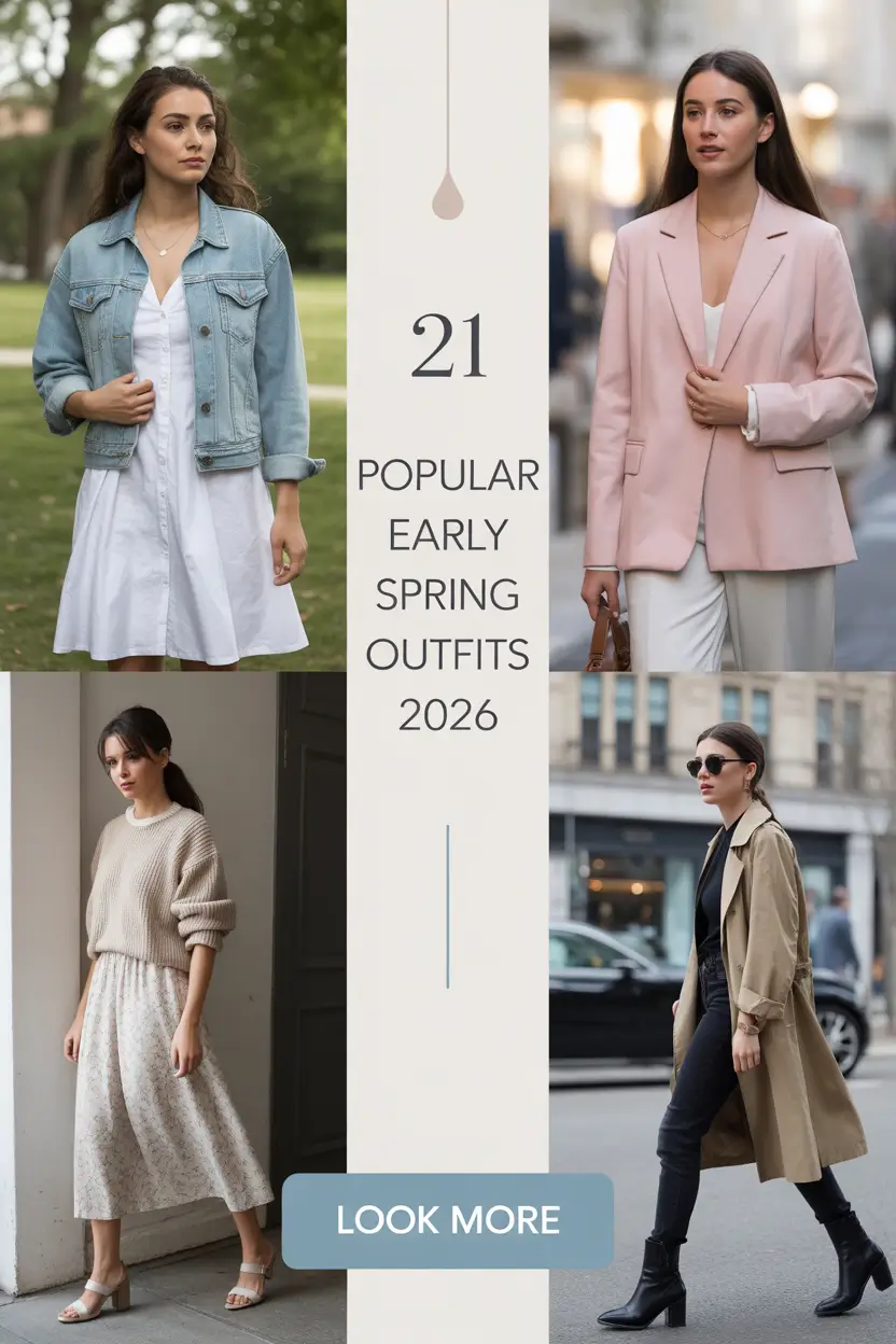 Popular Early Spring Outfits 2026: Fresh Casual & Chic Style Ideas for Women