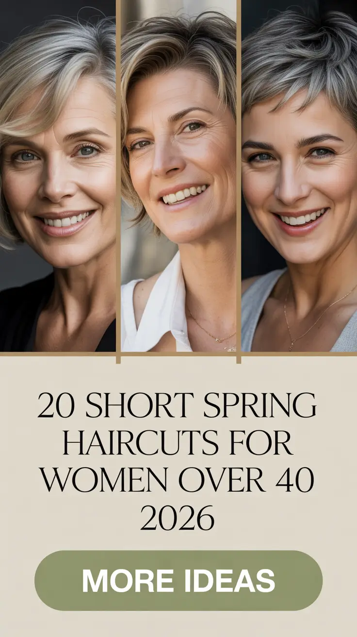 Short Spring Haircuts for Women Over 40 2026 – Modern, Cool & Effortless New Looks