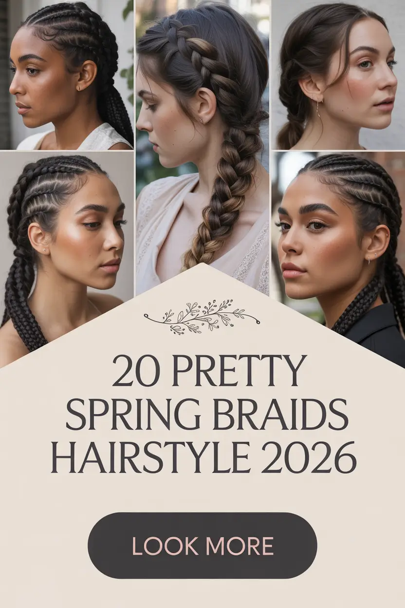 Pretty Spring Braids Hairstyle 2026: Cute Twist & Easy Spring Break Braids Ideas
