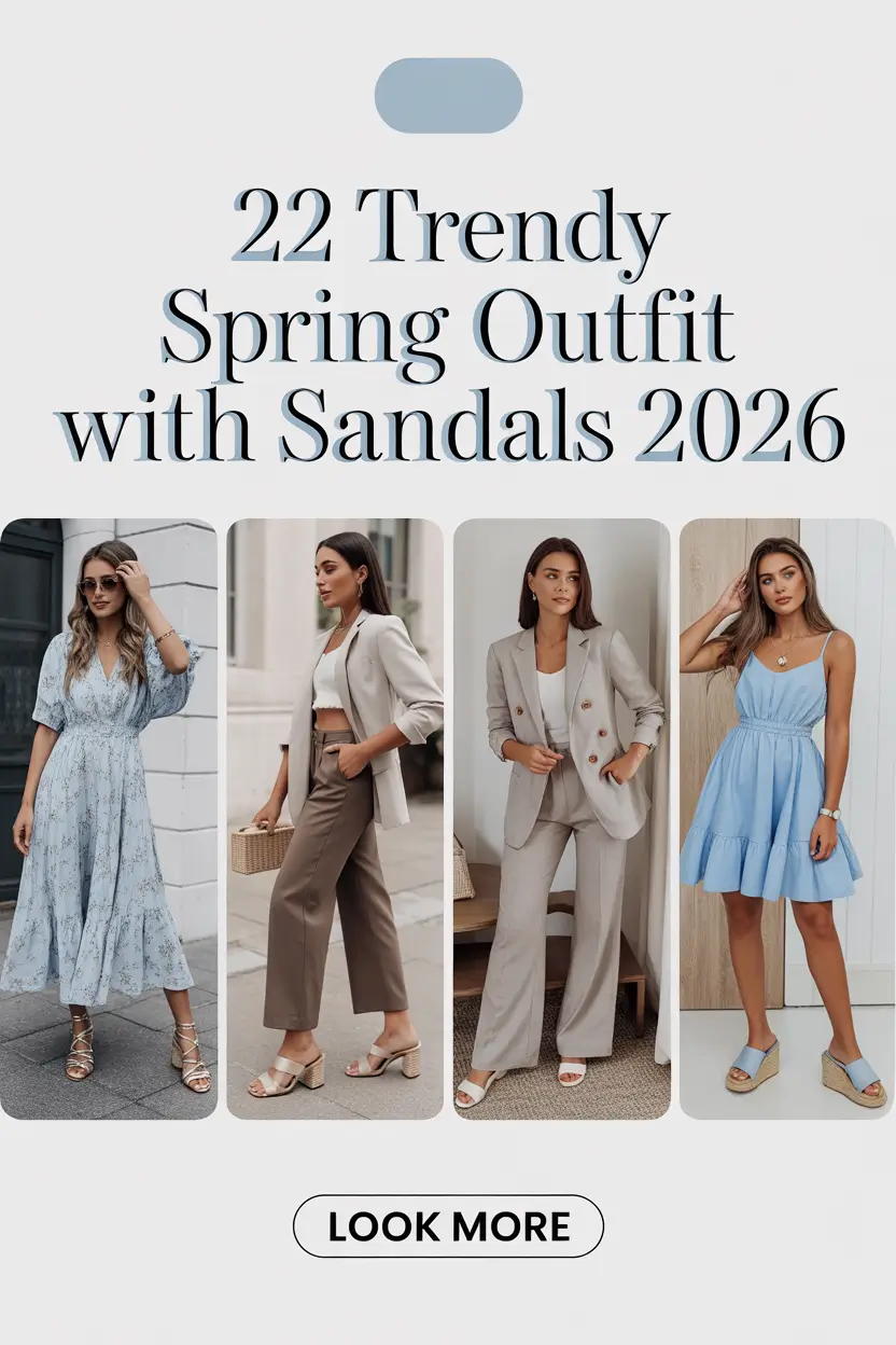Trendy Spring Outfit With Sandals 2026: Cute & Casual Ideas for the New Season