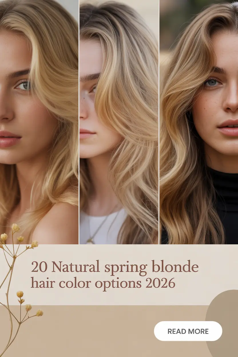 Natural Spring Blonde Hair Color Options 2026: Soft, Bright & Modern Seasonal Ideas