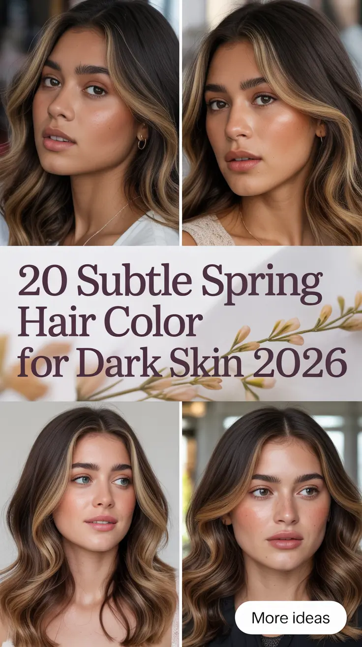 Subtle Spring Hair Color for Dark Skin 2026: Luminous, Soft & Wearable Shades