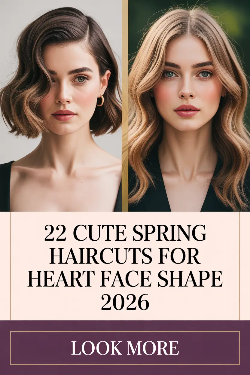 Cute Spring Haircuts for Heart Face Shape 2026 – Soft, Modern & Flattering Ideas