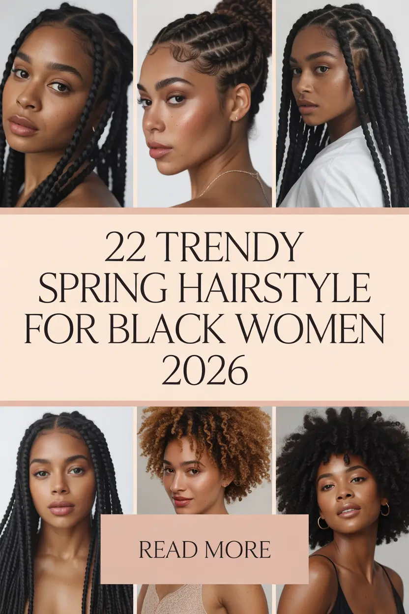 Trendy Spring Hairstyle for Black Women 2026: Fresh Natural, Braided and Sleek Hair Ideas