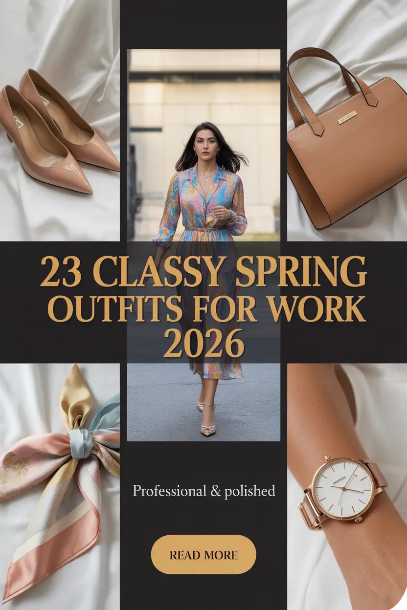 Classy Spring Outfits for Work 2026: Fresh, Chic & Easy Looks for Modern Women