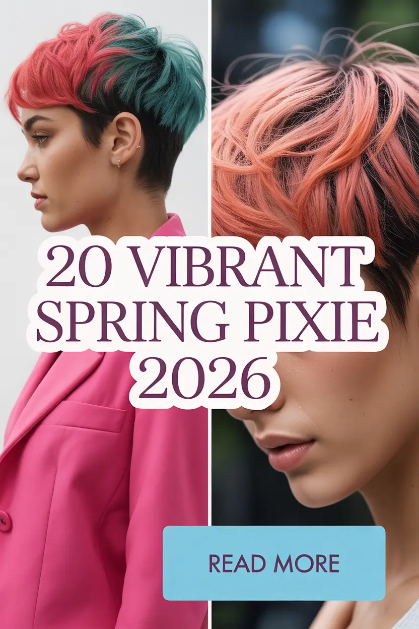 Vibrant Spring Pixie 2026: Fresh Cuts, Bold Hair Color & Inspiring Aesthetic Ideas