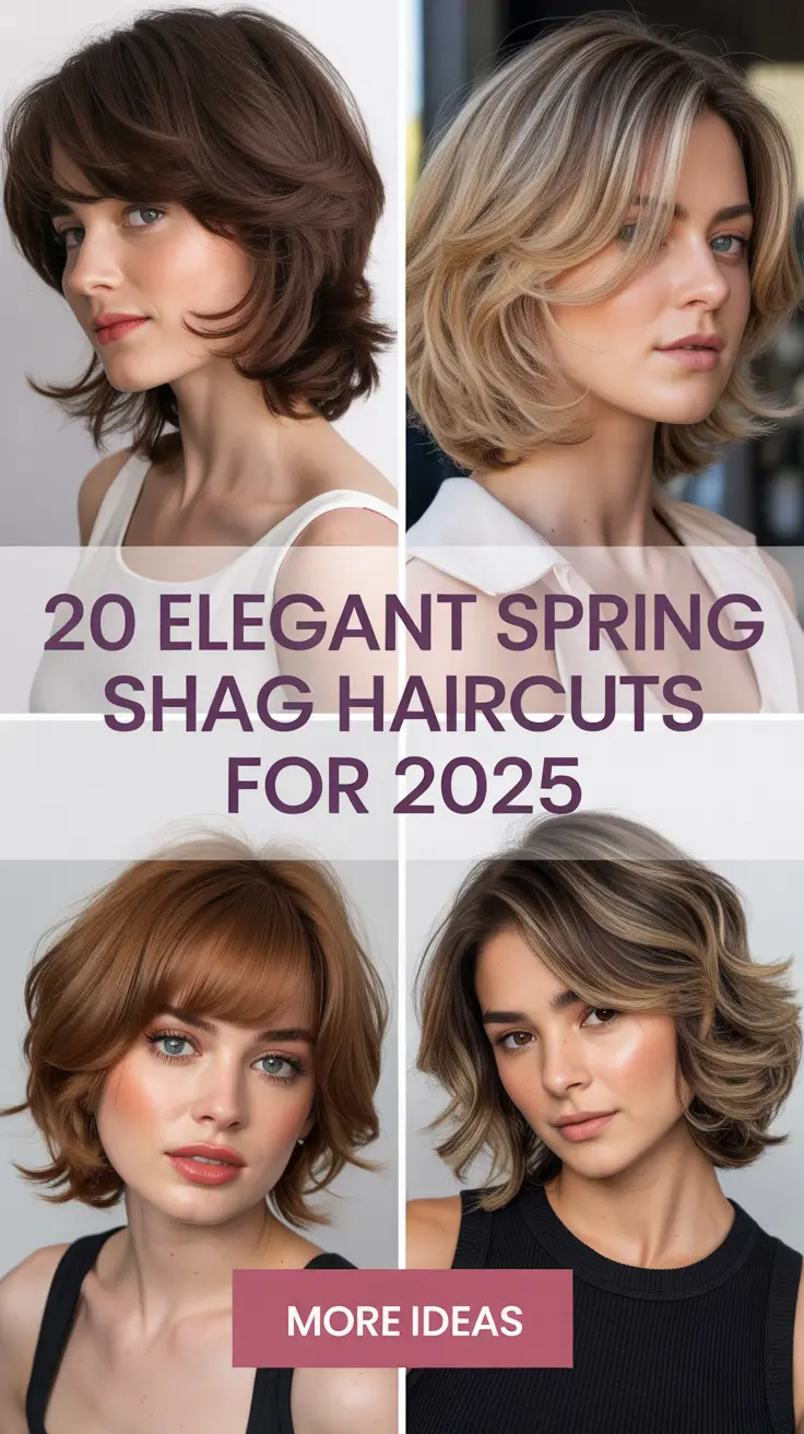 Elegant Spring Shag Haircut for 2026: Modern Shag Haircuts for Women