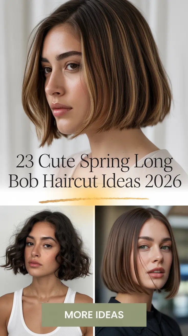 Cute Spring Long Bob Haircut Ideas 2026 – Fresh, Wearable Styles With Layers and Bangs