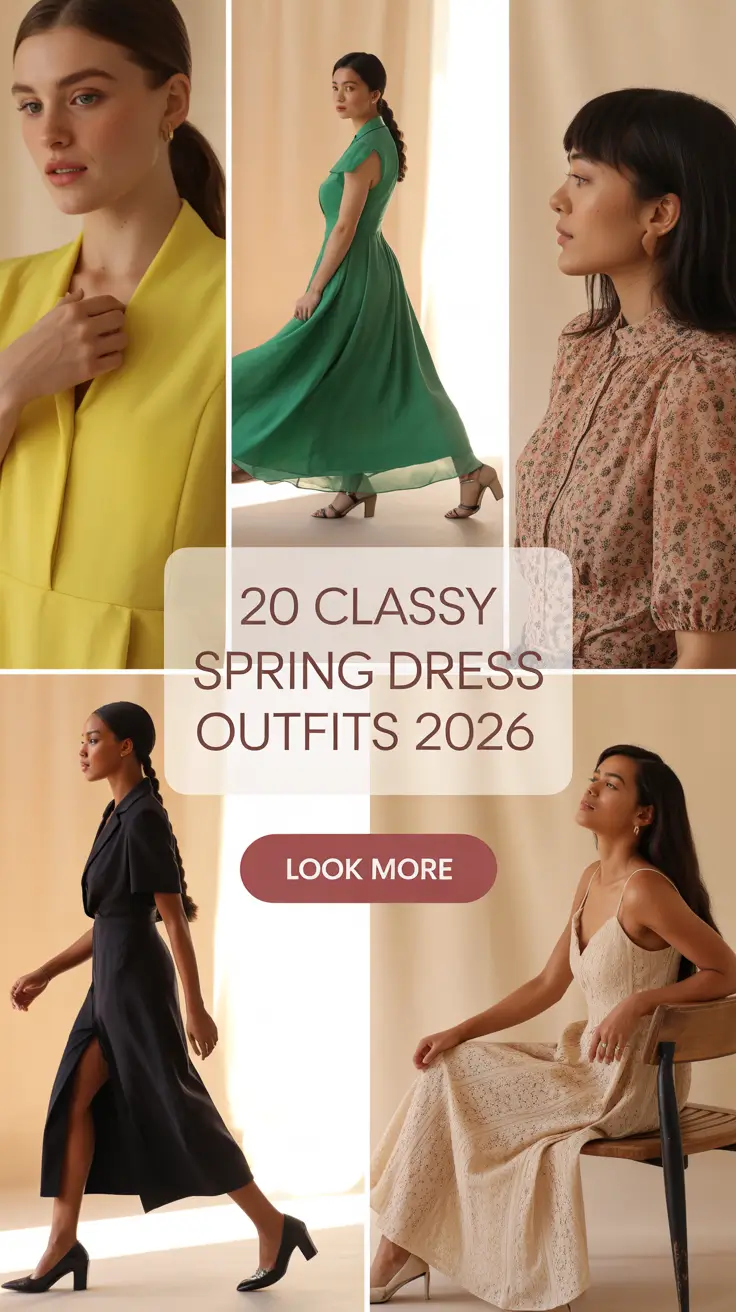 Classy Spring Dress Outfits 2026: Fresh, Feminine & Classy Looks for the New Season