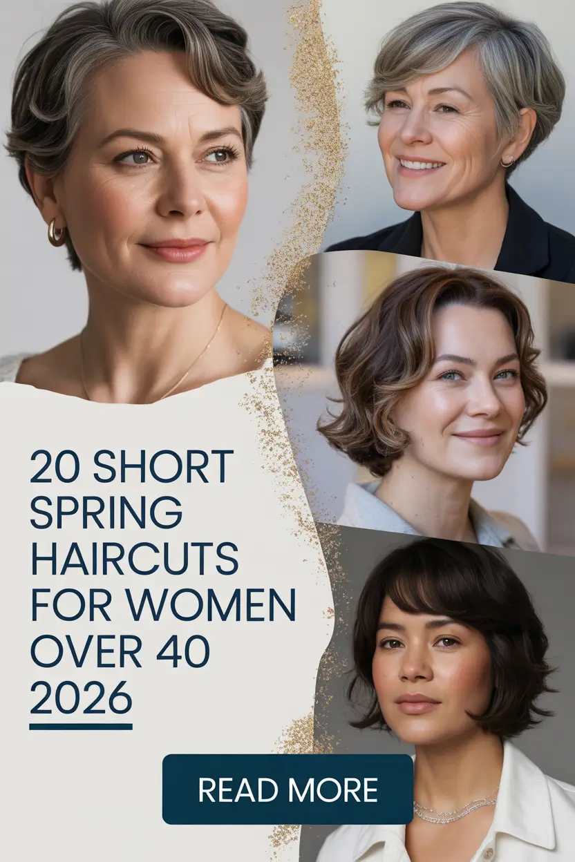 Short Spring Haircuts for Women Over 40 2026 – Modern, Cool & Effortless New Looks