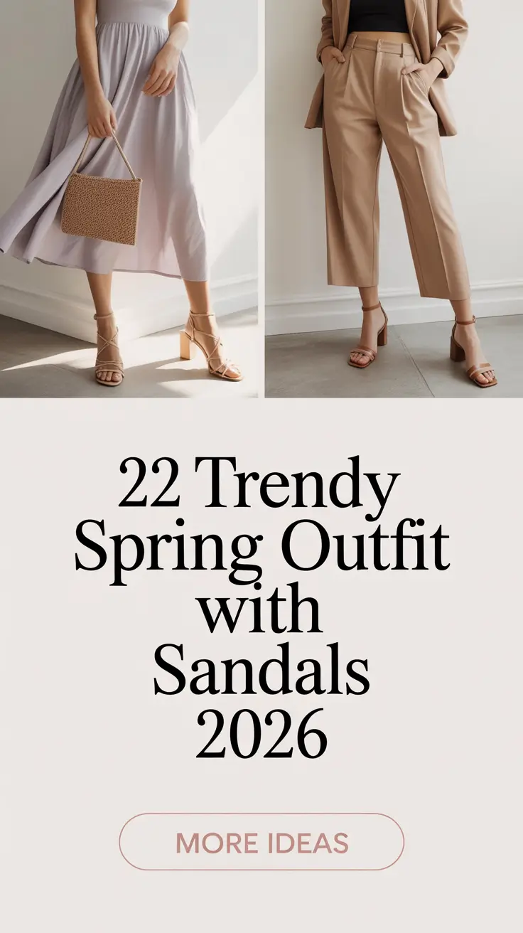 Trendy Spring Outfit With Sandals 2026: Cute & Casual Ideas for the New Season