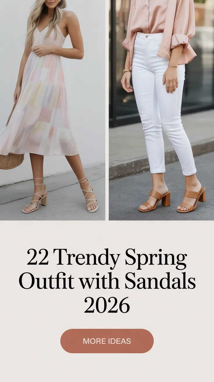 Trendy Spring Outfit With Sandals 2026: Cute & Casual Ideas for the New Season