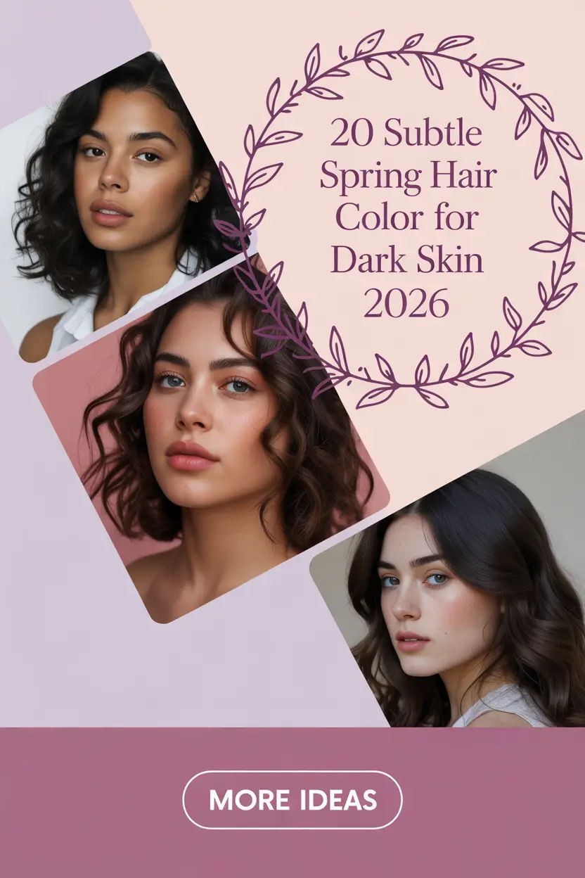 Subtle Spring Hair Color for Dark Skin 2026: Luminous, Soft & Wearable Shades