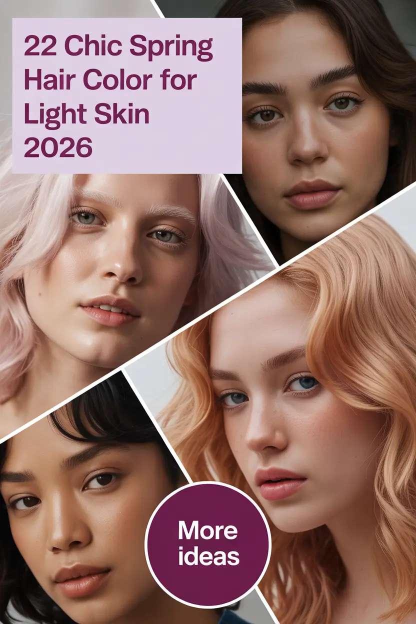 Chic Spring Hair Color for Light Skin 2026: Fresh Tone Ideas to Brighten Your Look
