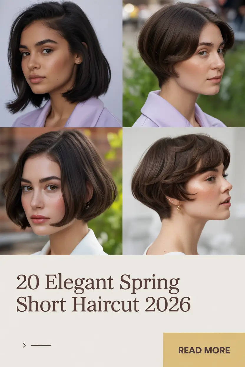 Elegant Spring Short Haircut 2026 – Timeless Short Hair Ideas for the New Season