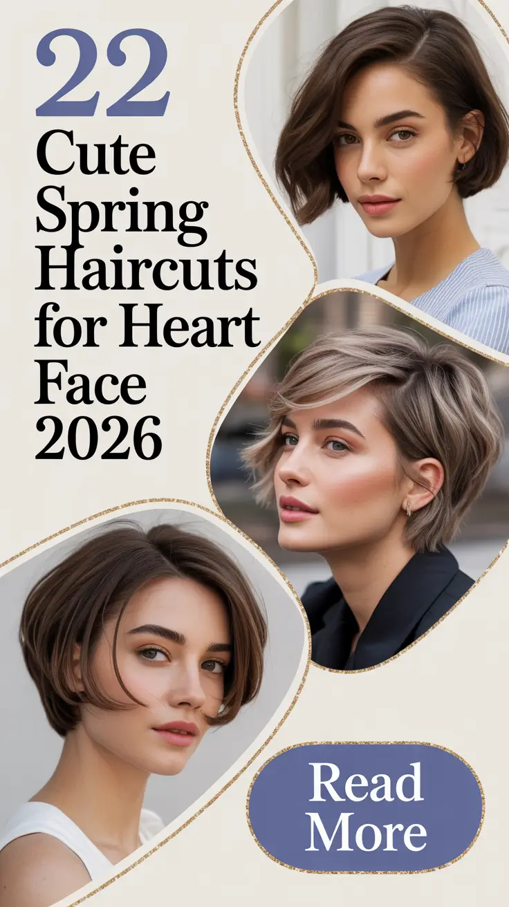 Cute Spring Haircuts for Heart Face Shape 2026 – Soft, Modern & Flattering Ideas
