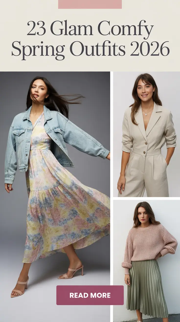 Glam Comfy Spring Outfits 2026: Inspiring Casual Looks for Lazy Days