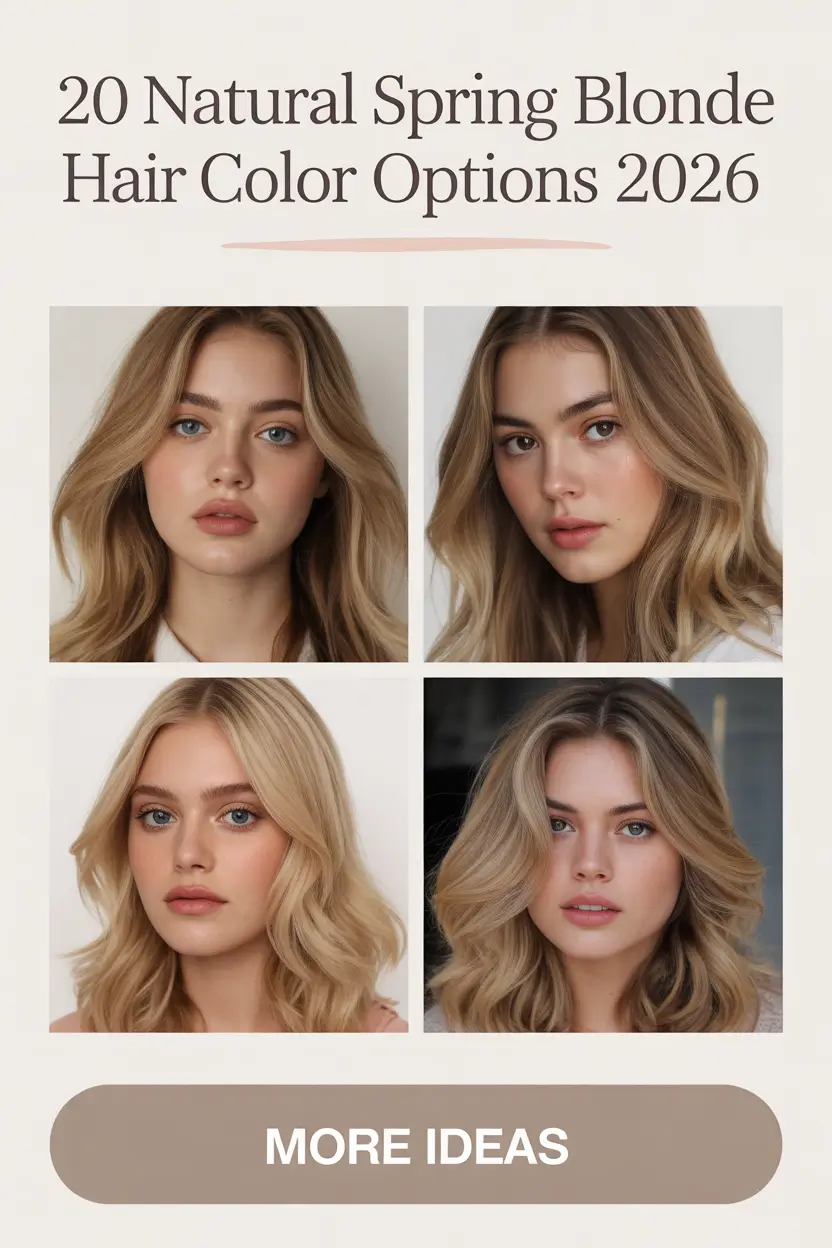 Natural Spring Blonde Hair Color Options 2026: Soft, Bright & Modern Seasonal Ideas