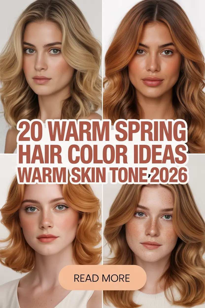 Warm Spring Hair Color Ideas for Warm Skin Tone 2026