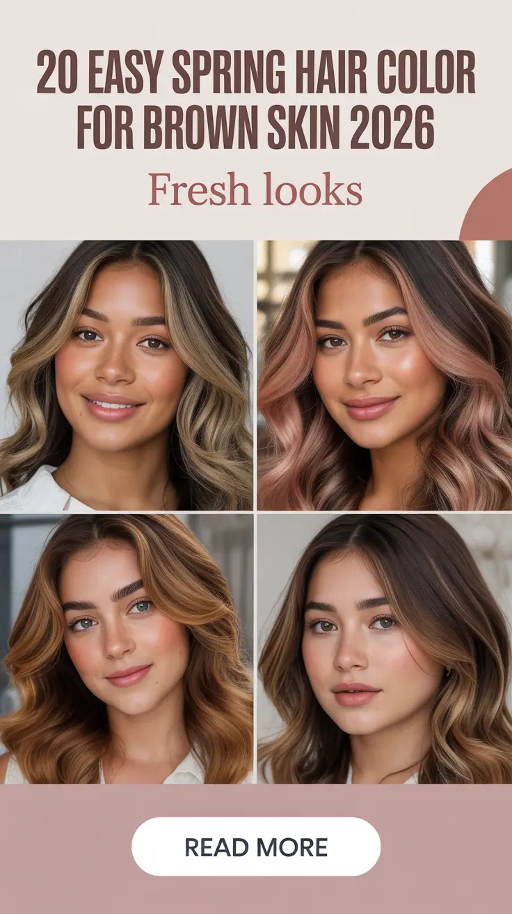 Easy Spring Hair Color for Brown Skin 2026: Flattering, Natural & Trendy Shades to Try This Season