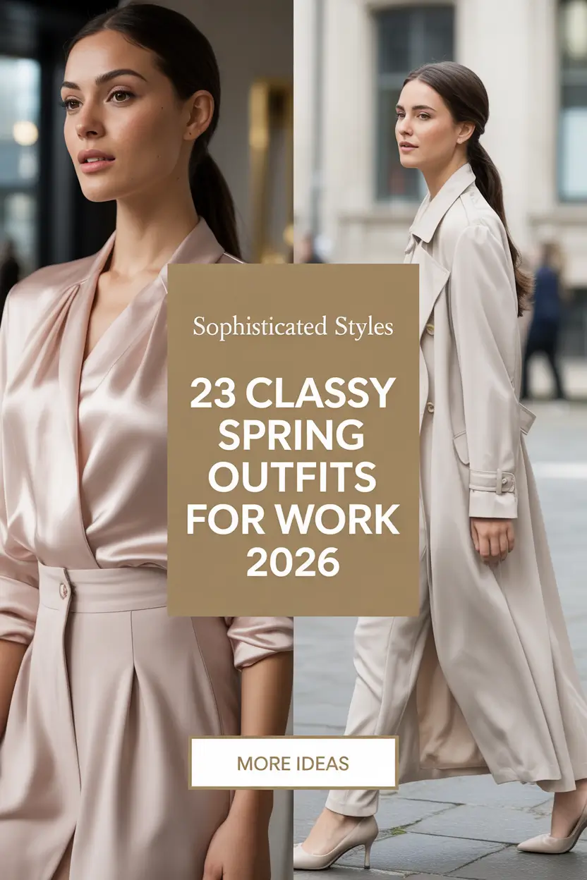 Classy Spring Outfits for Work 2026: Fresh, Chic & Easy Looks for Modern Women