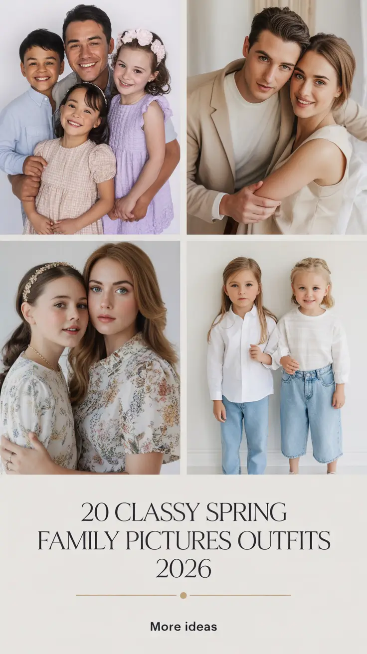 Classy Spring Family Pictures Outfits 2026: Fresh Ideas for Stylish Seasonal Photos