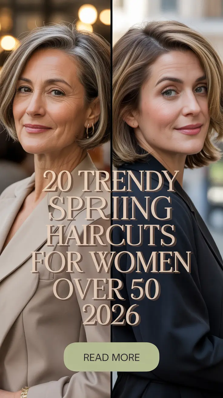 Trendy Spring Haircuts for Women Over 50 2026
