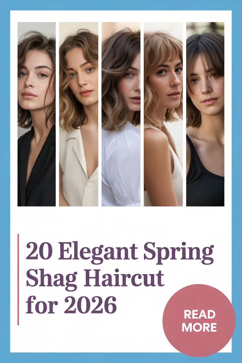 Elegant Spring Shag Haircut for 2026: Modern Shag Haircuts for Women