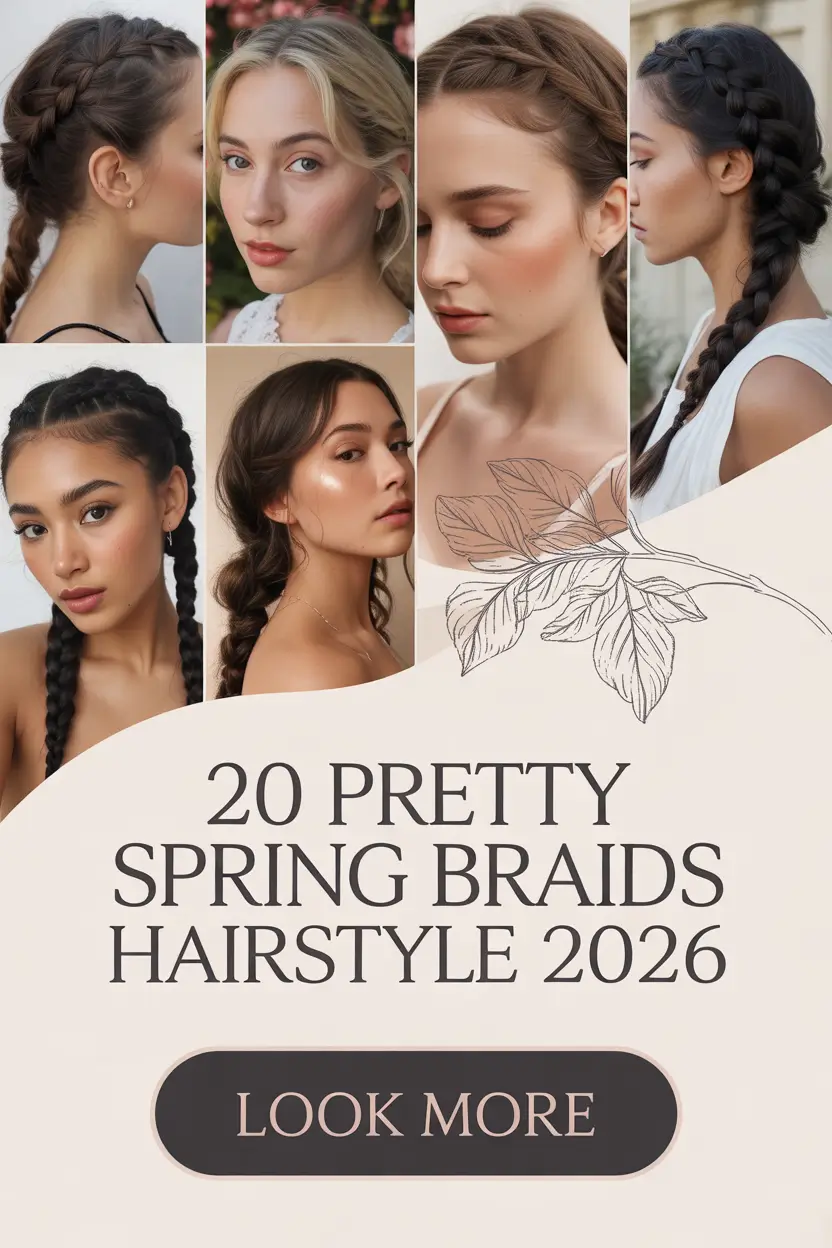 Pretty Spring Braids Hairstyle 2026: Cute Twist & Easy Spring Break Braids Ideas