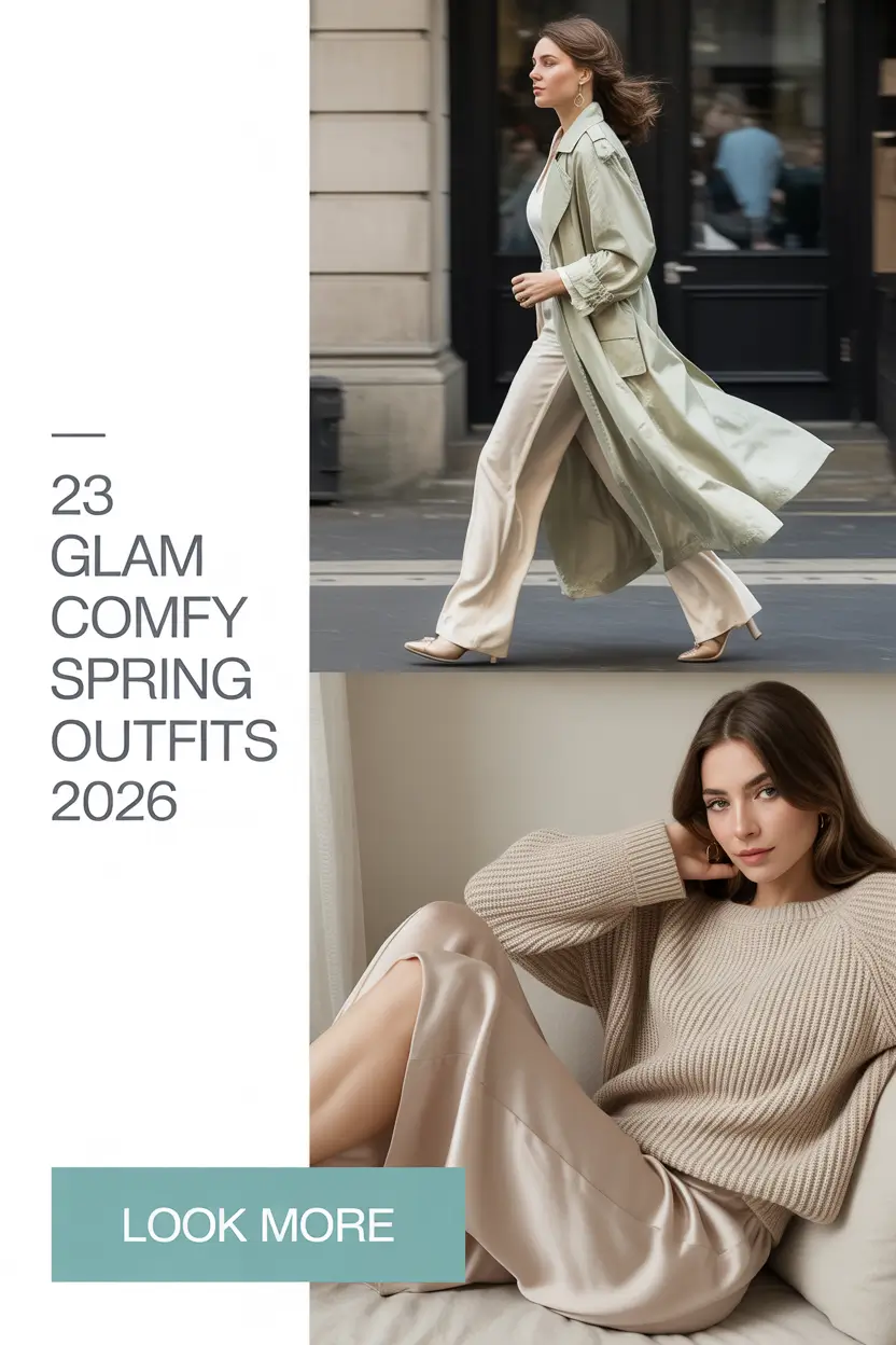 Glam Comfy Spring Outfits 2026: Inspiring Casual Looks for Lazy Days