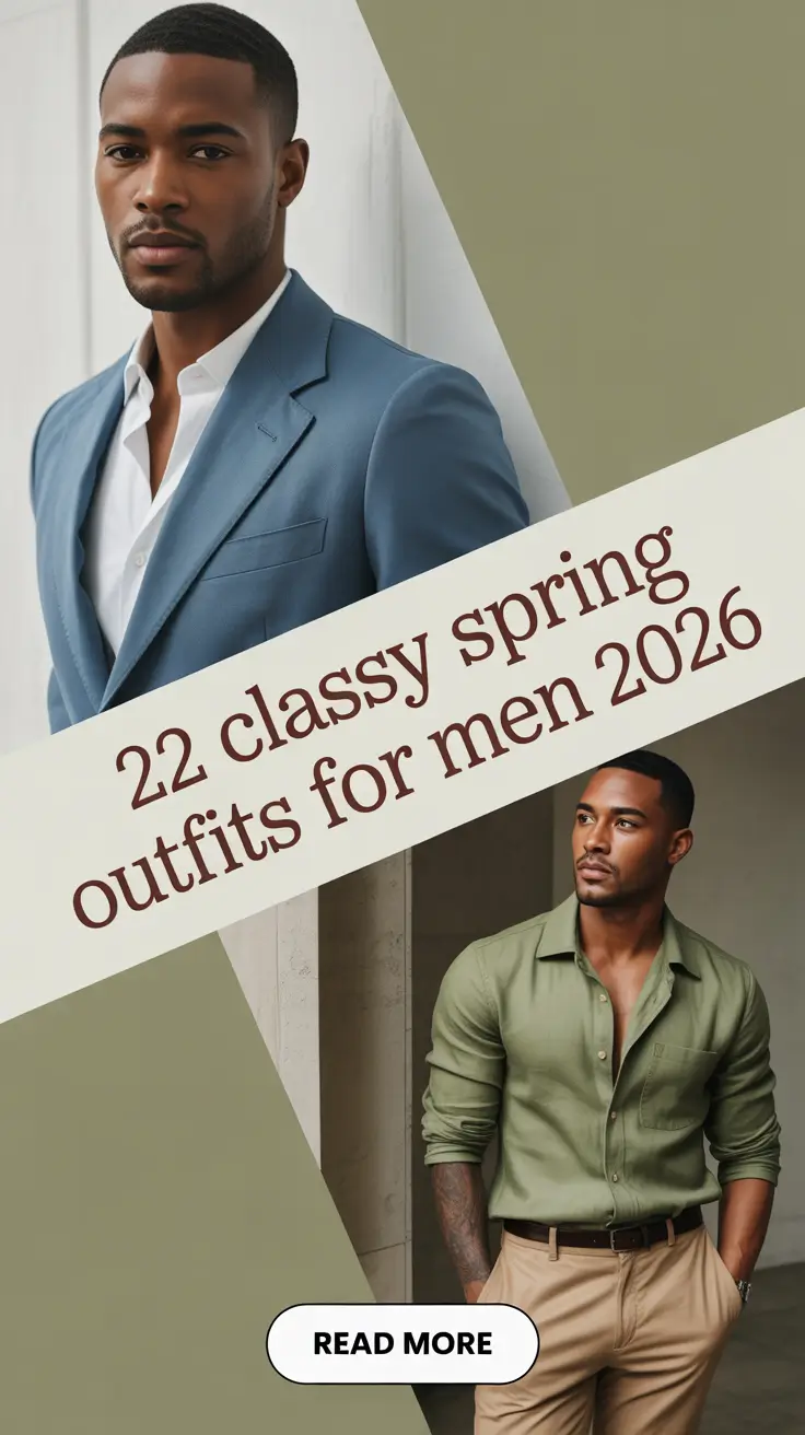 Classy Spring Outfits for Men 2026: Fresh, Casual Classy Style Ideas for the New Season