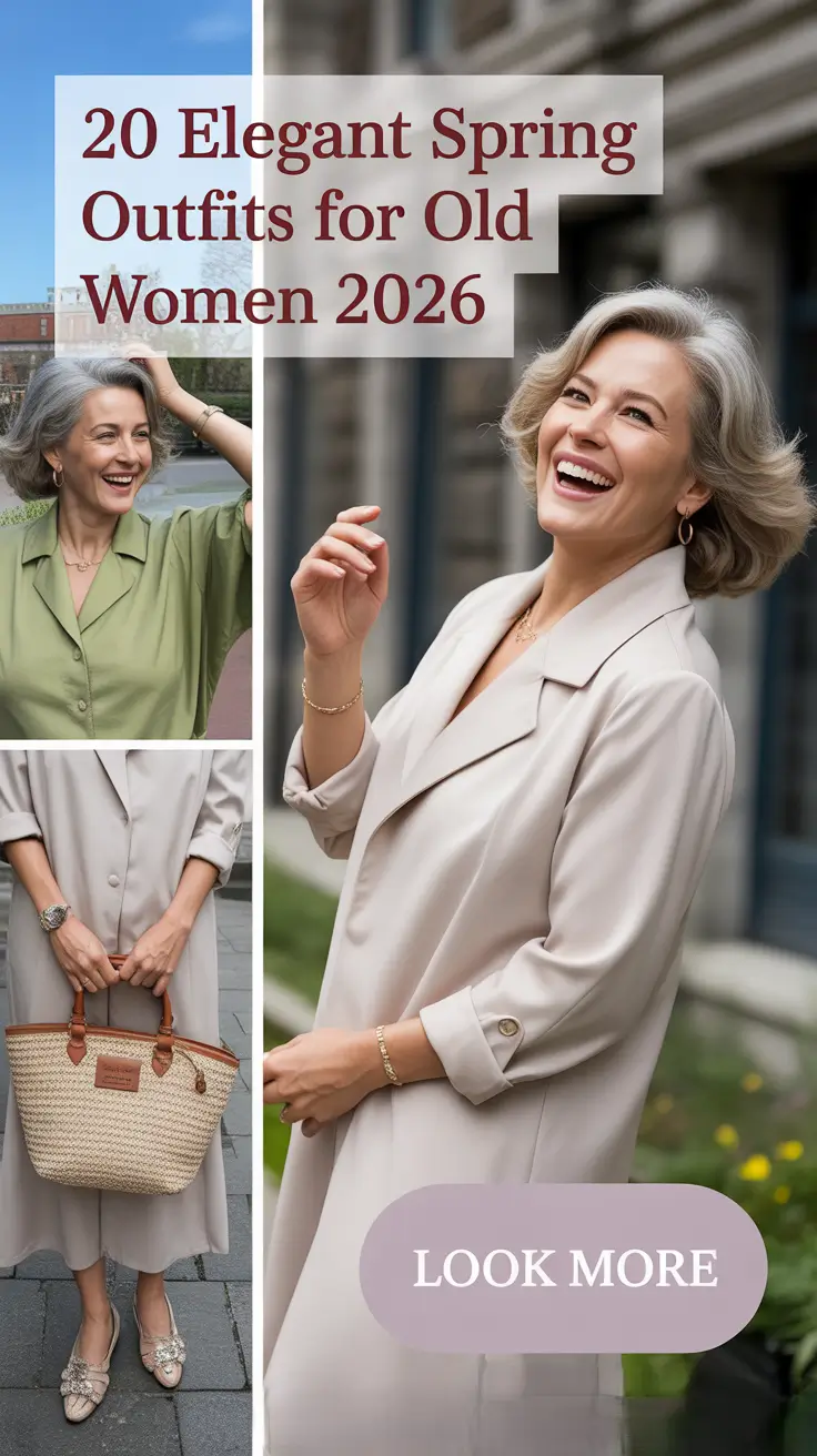 Elegant Spring Outfits for Old Women 2026: Stylish & Trendy Ideas for Effortless Seasonal Looks