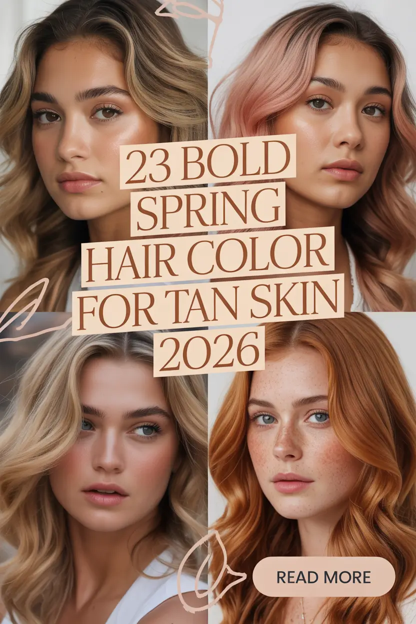Bold Spring Hair Color for Tan Skin 2026: Bright Brunette, Blonde & Copper Trends