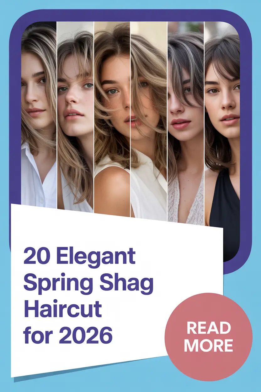 Elegant Spring Shag Haircut for 2026: Modern Shag Haircuts for Women