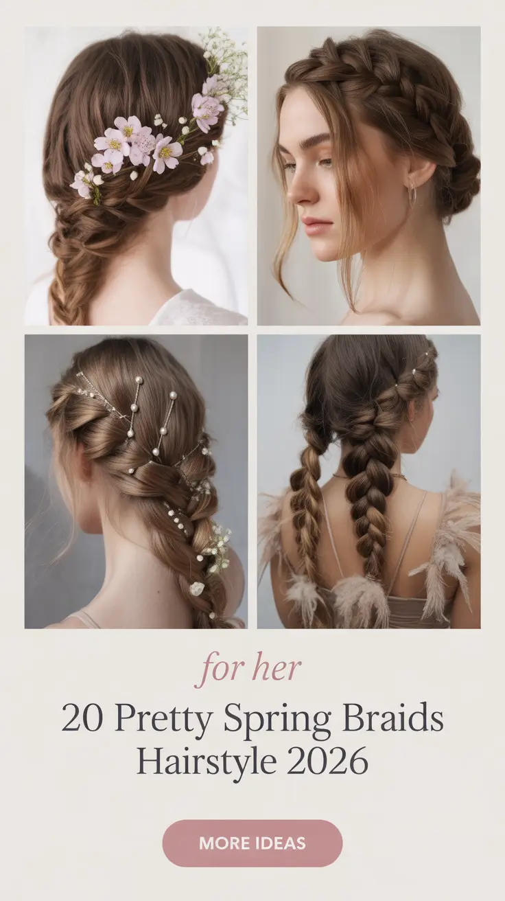 Pretty Spring Braids Hairstyle 2026: Cute Twist & Easy Spring Break Braids Ideas