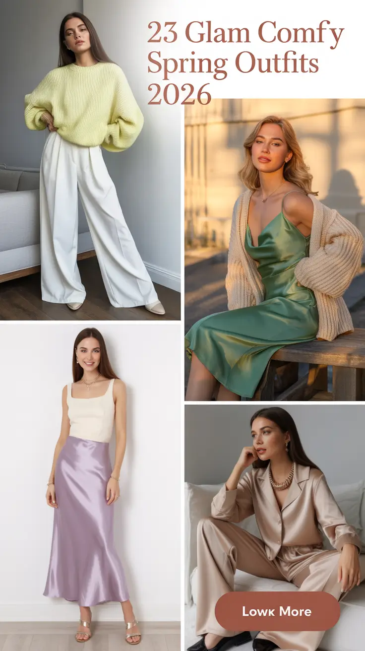 Glam Comfy Spring Outfits 2026: Inspiring Casual Looks for Lazy Days