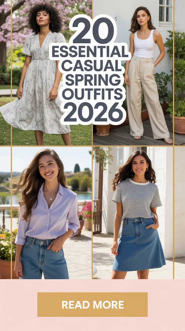 Essential Casual Spring Outfits 2026: Chic & Comfy Inspo for Women