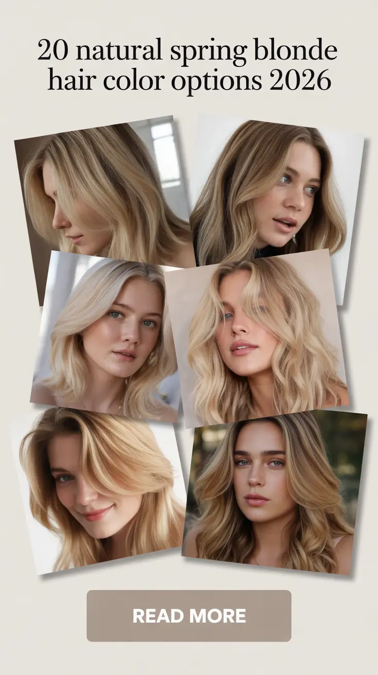 Natural Spring Blonde Hair Color Options 2026: Soft, Bright & Modern Seasonal Ideas
