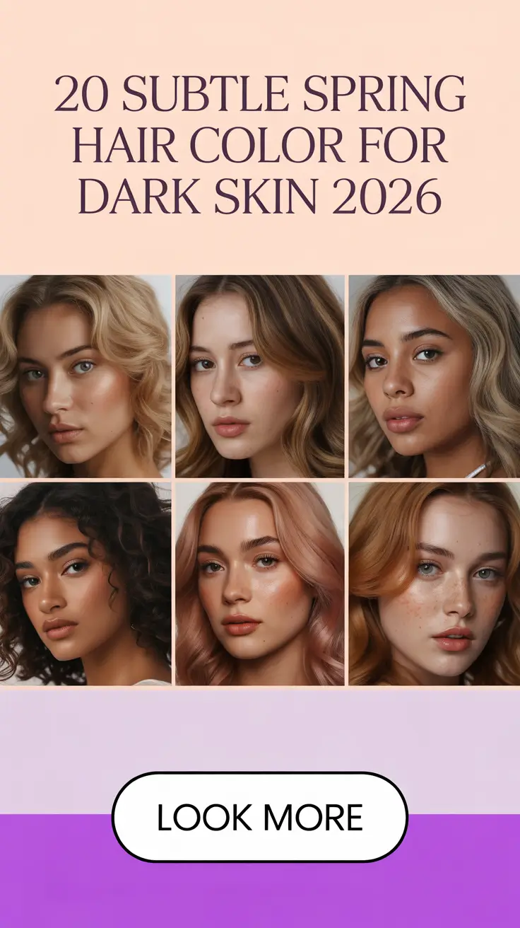 Subtle Spring Hair Color for Dark Skin 2026: Luminous, Soft & Wearable Shades