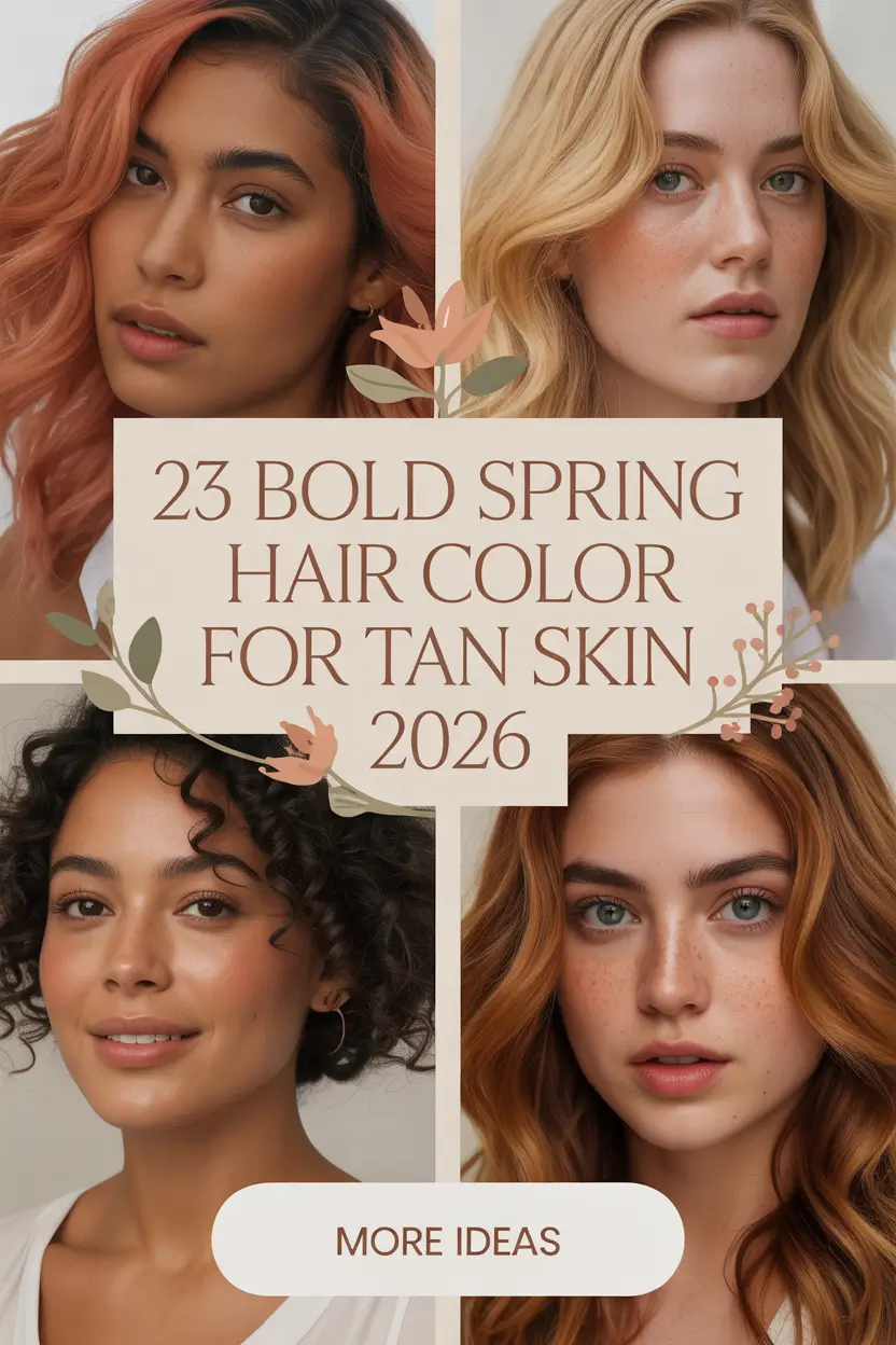 Bold Spring Hair Color for Tan Skin 2026: Bright Brunette, Blonde & Copper Trends