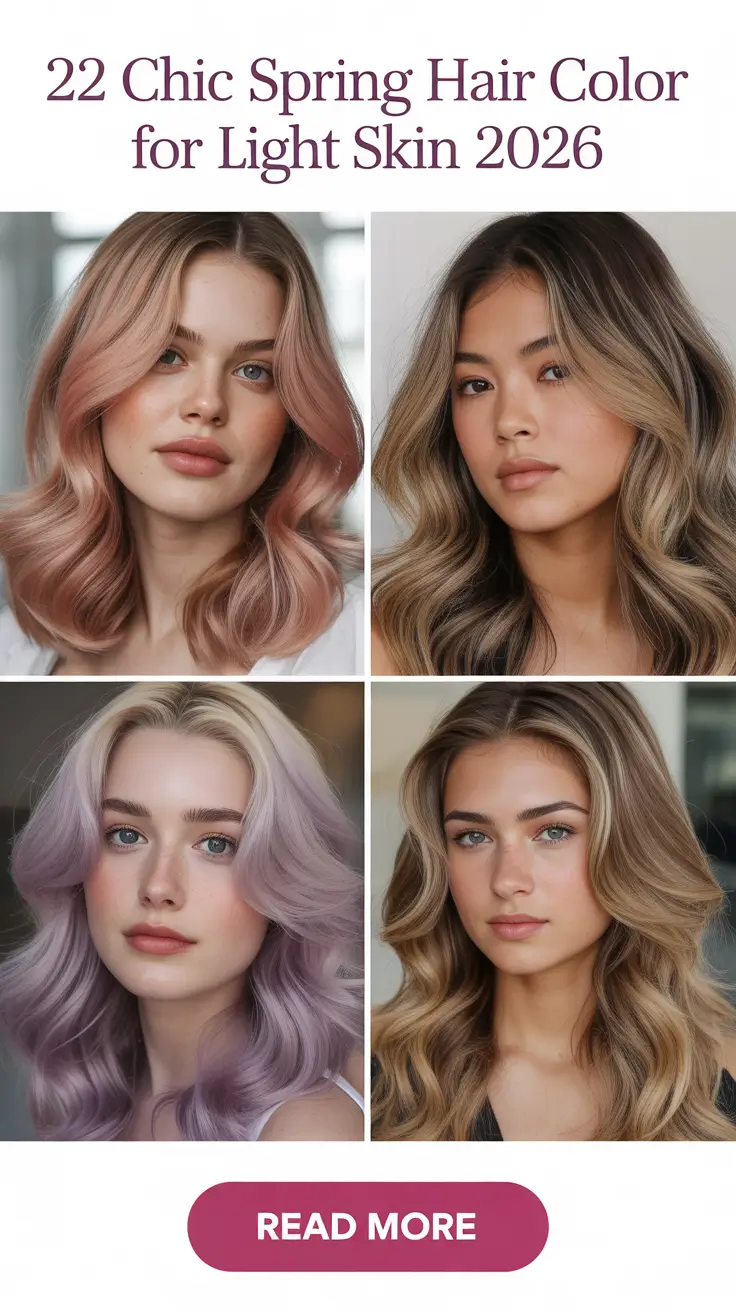 Chic Spring Hair Color for Light Skin 2026: Fresh Tone Ideas to Brighten Your Look
