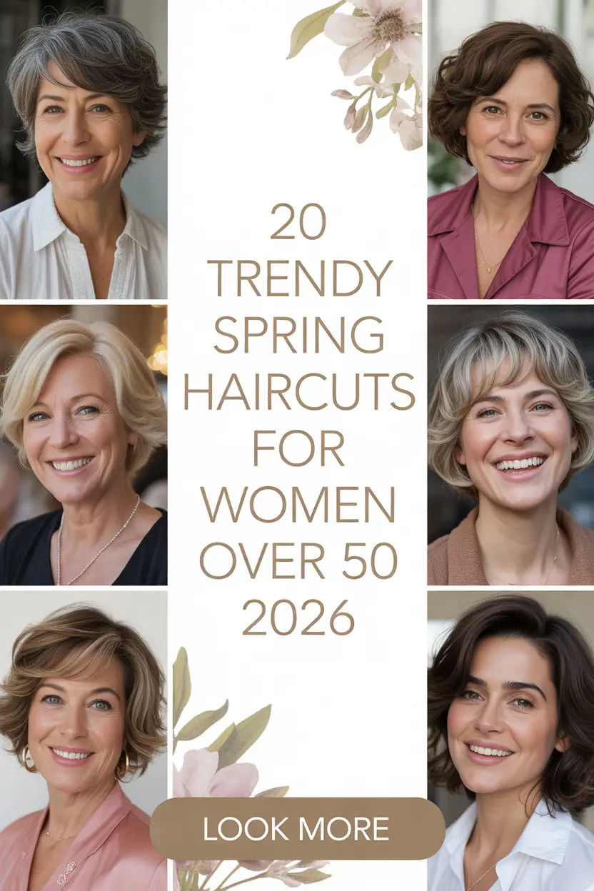 Trendy Spring Haircuts for Women Over 50 2026