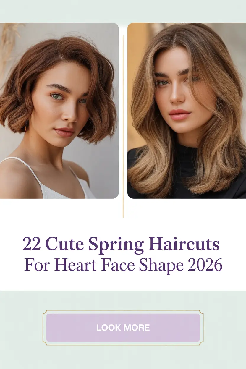 Cute Spring Haircuts for Heart Face Shape 2026 – Soft, Modern & Flattering Ideas