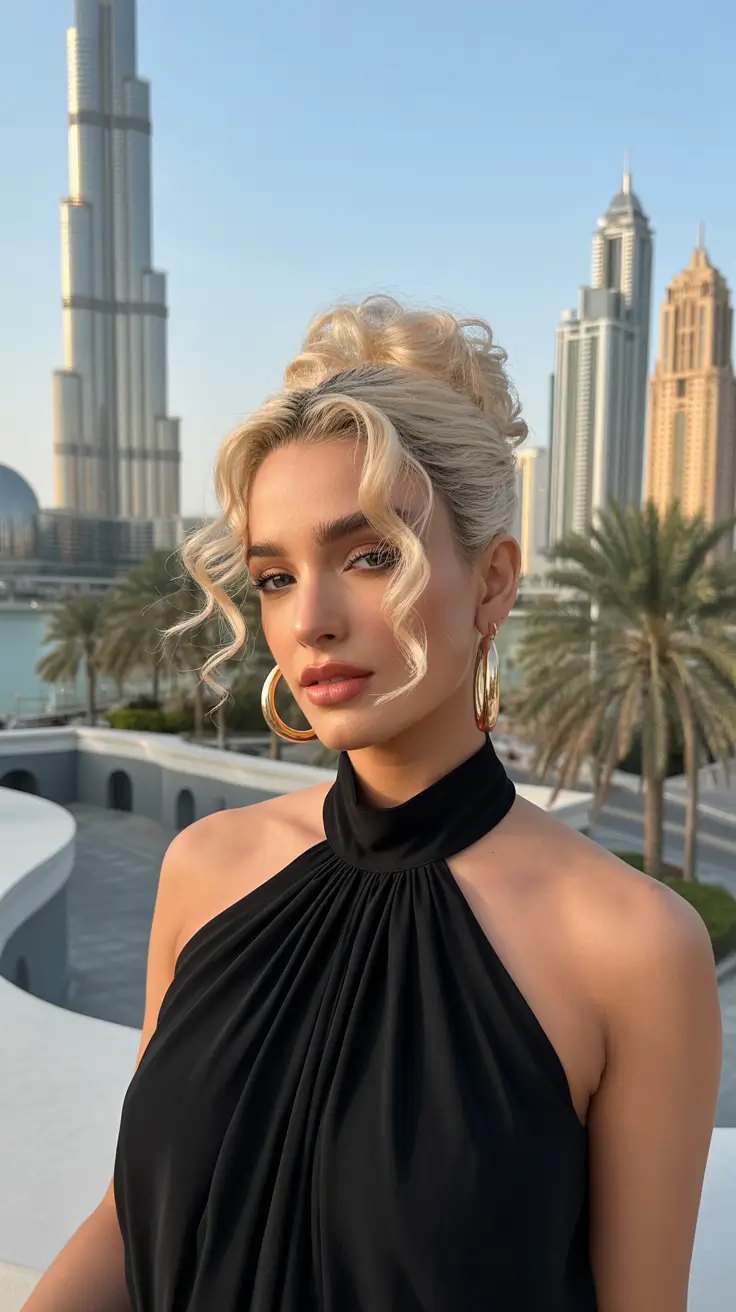 simple spring hairstyles 2026 Elegant Curly Tendrils in a High Spring Updo